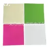 Four-color square tissues, beige, green, pink and white, stacked in four layers, 100% virgin wood pulp, flexible and skin-friendly Item Picture